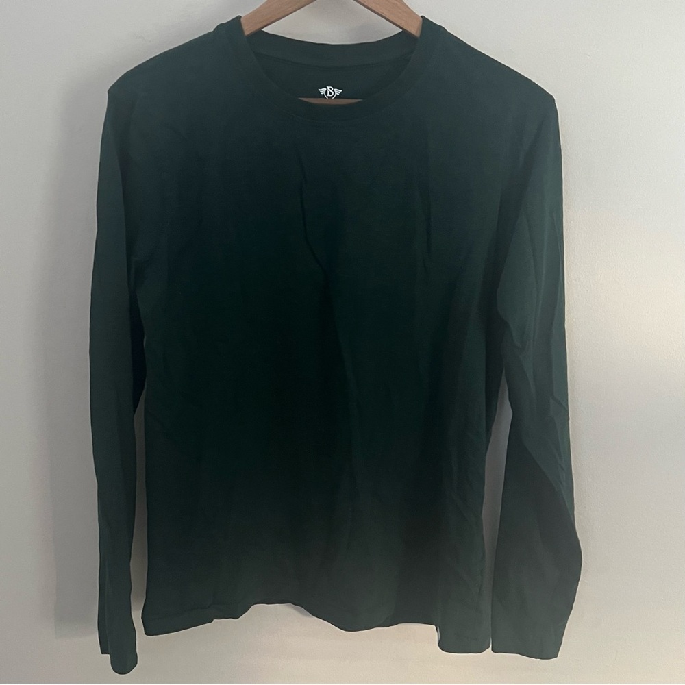 Eight Bells Men’s Dark Green Long Sleeve Shirt Size Small